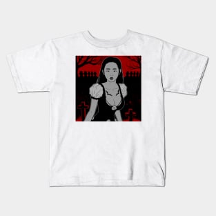 Graveyard Girl (v2) Kids T-Shirt